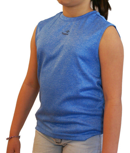 Topper Basic Muscle Shirt Blue for Kids 1