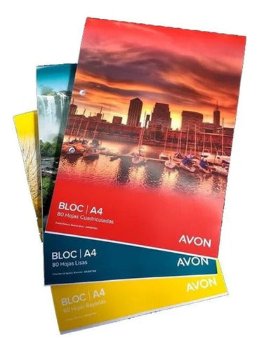 Avon A4 Block Emblocado 80 Sheets School Office 2