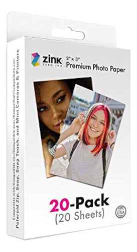 Zink Papel Fotográfico Instantáneo Prémium De 2 X 0