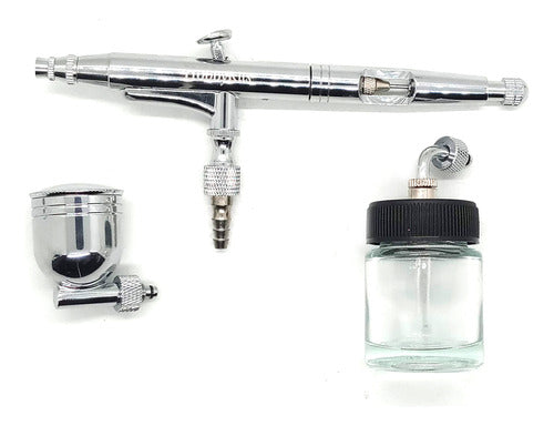 Dual Action Airbrush with Side Cup and Quick Release Adapter 8
