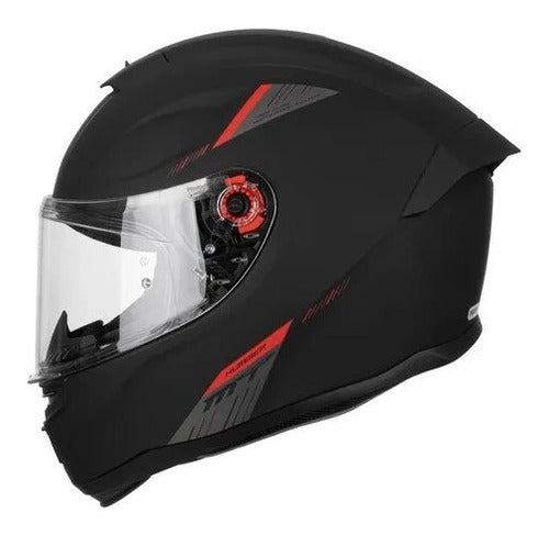 MT Helmets Casco Moto Mt Stinger Hummer Solid A1 Negro Mate Integral 0