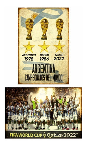 Vintage Retro Sign - Argentina World Champion 30x40 cm 0