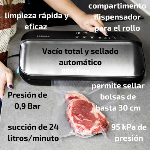 Cecotec Sealvac Steel Vacuum Sealer 1