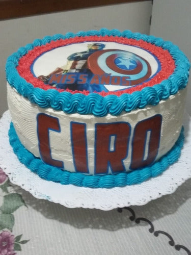 Captain America Cake 3