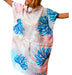 Quick-Dry Microfiber Changing Poncho Towel Coral 1