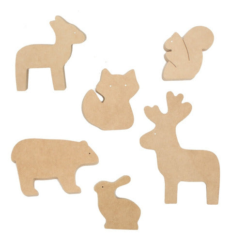 Puntitos Carpintería Combo 20 Animals of Choice - MDF Crafting Fun 5