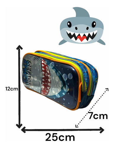 School Pencil Case Tiburón Baby Shark Shark Attack Premium 2