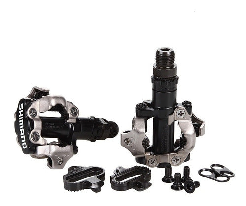 Shimano Pedal M520 Automatico Calas Spd Doble Traba 380g Mtb 1