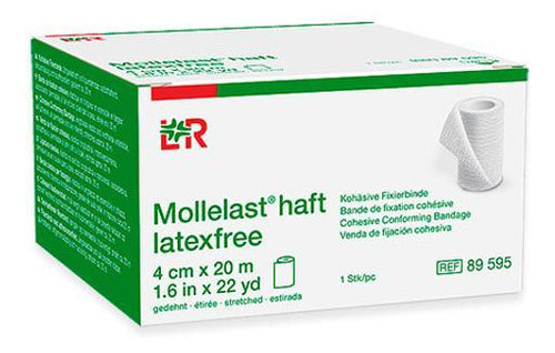 Mollelast Haft Latex Free - Bandagem Coesiva 4 Cm X 20 M 0