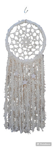 Deco_macrame_arte Atrapa Sueños Corazón Boho Chic Crochet 1