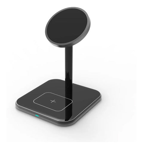 2 en 1 Magnetic Wireless Charger 15W Fast Charge 0