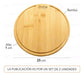 Hudson Set X2 Round Bamboo Platter for Barbecue and Appetizers 2