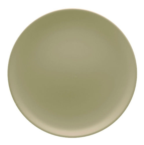 Oxford Set X12 Juego Vajilla Platos Unni Oliva Verde Ceramica 3