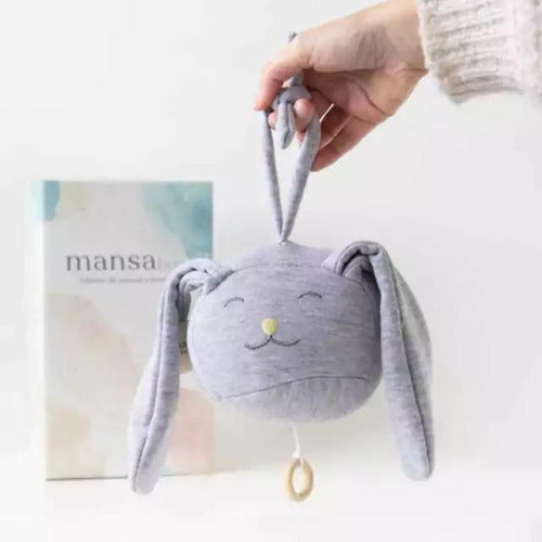 Mansa Bois Musical Cradle - Bunny Baby - Newborn Attachment 1