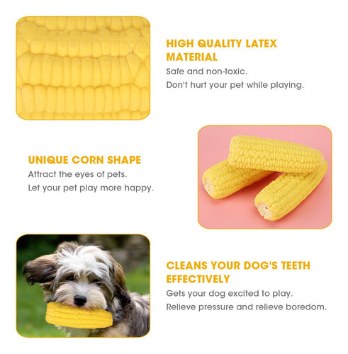 Brinquedo Para Cães, 3 Peças, Látex, Amarelo, Animal De Esti 3