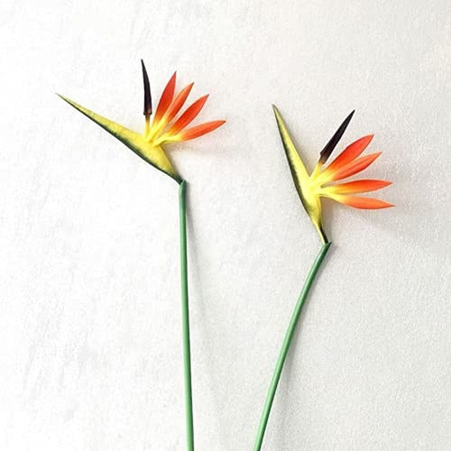 Corkwaw 8 Pack 21-1/2 Inches Artificial Flowers Bird of Paradise 1