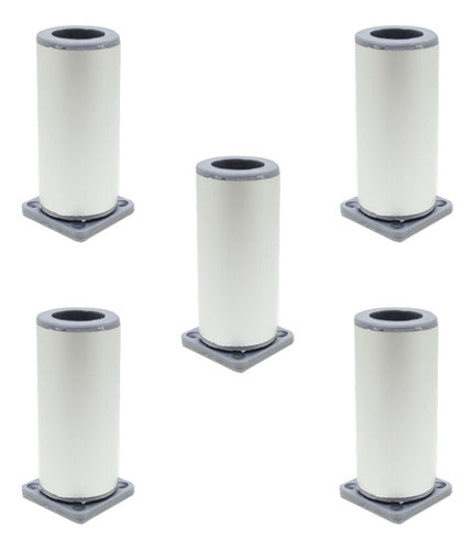 Anodized Aluminum Leg Adjustable Base 100mm Radem - Pack of 5 Units 0