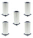 Anodized Aluminum Leg Adjustable Base 100mm Radem - Pack of 5 Units 0