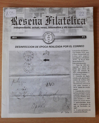 Reseña Filatélica Correo Del Rosario 2002 Argentina Sellos 0