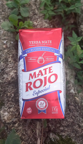 Mate Rojo Yerba Mate Rojo Especial X 12 Units of 1kg + Surprise Gift 2