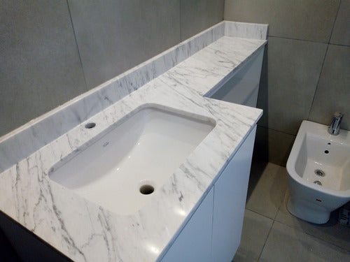 Carrara White Marble Pieces, Shelves, and Countertops 1