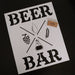 Noreste Ideas Stencil Wall Bar Beer Cerveza Deco 50x60 FRS1325 0