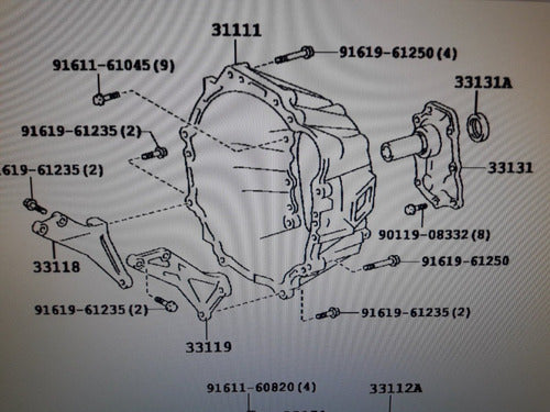 Retenedor Asiento Ruleman De Empuje Toyota Hilux 2005 2015 1