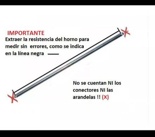 Resistencia Varilla Horno Eléctrico 29cm Pack X 4  Unidades 1