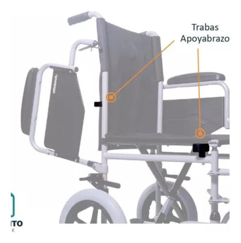 Ottobock 2 Armrest Lock Sets for Wheelchairs - Both Sides 1