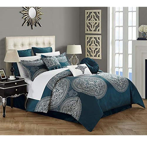 Casa Elegante Huerto Juego De Cama De Jacquard De Seda Sinté 1