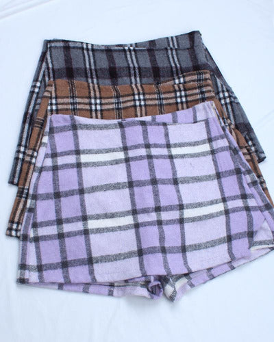 Light and Delicate Checkered Skort in Sizes M-L-XL 2