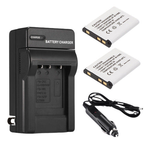 Fujifilm 2 X NP-45 NP-45A Battery + Charger for FinePix XP60 XP70 J20 J100 T550 0