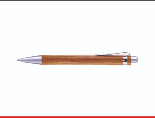 One Express 25 Bamboo Ballpoint Pens Laser Engraved with Your Name or Logo 1