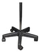 Ortopedia 9 de Julio Chromed Suero Stand with Wheels, Adjustable Height and 4 Hooks 2