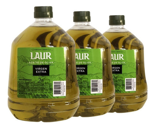 Laur Extra Virgin Olive Oil 2 Liters - Pack of 3 0