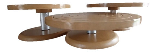 Ceramic Turntable 22 Cm, X 2 1