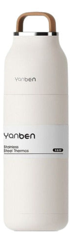 Yanben Elegant Personal Stainless Steel Thermos with Retractable Spout Premium 350ml 0