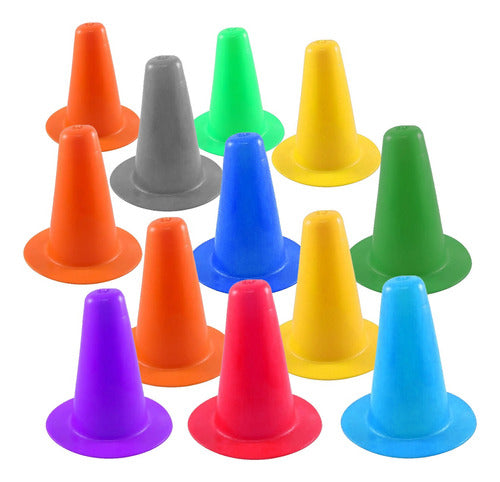 Set of 30 Training Cones with Turtle Design - Various Sizes for Sports and Signaling 2