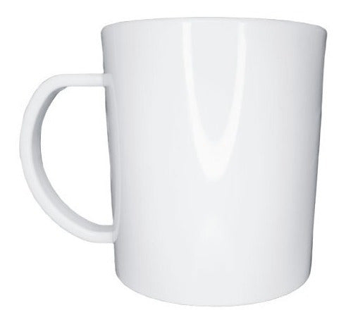 Jasa Taza Blanca Recta De Plástico Polímero Para Sublimar X12 Uni 1