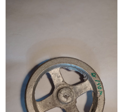 Universal Cast Aluminum Pulley Wheel 14cm Diameter 4