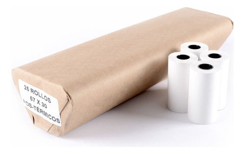 Goldin Thermal Roll 57mm X 30cm X 12 Units - Ideal for POS 0