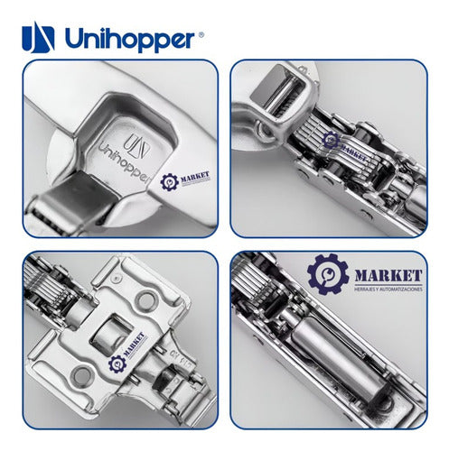 Unihopper Soft Close 3D Hinge Codo 9 - 35 mm 2