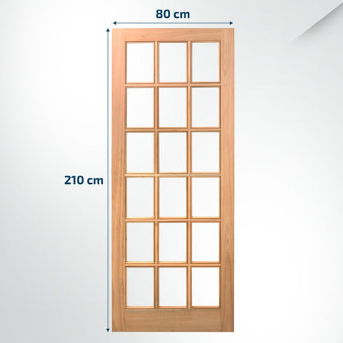 Folha De Porta Maciça 210x80cm Eucalipto Pm14 Estilo Wt 1