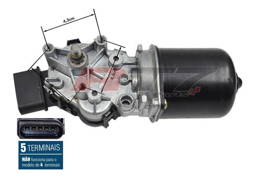 Motor Limpador Gol G5 Voyage Saveiro G6 5u0955119 1vw0ml306 1