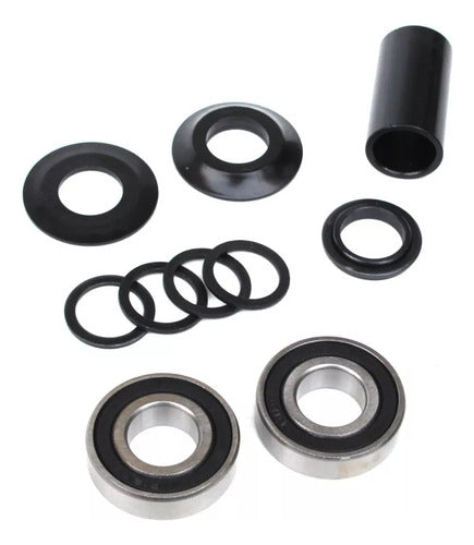 NGK Mid Bmx 19mm Sealed Bearing Bottom Bracket + Centraplato + Dust Caps + Axle Tube 0