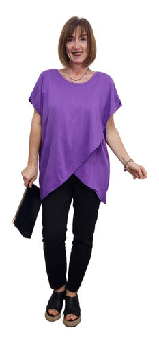 A Tua Cara Women's Linen Blouse Gisela + Colors 7