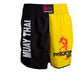 Shorts Calção Bermuda Para Muay Thai Luta Progne Preto 3