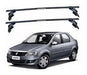 Eqmax Roof Railing Steel Renault Logan 2008+ Black 1