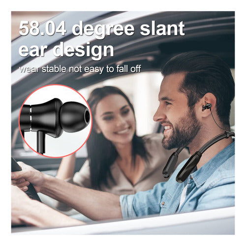 Auriculares Bluetooth De Banda Para El Cuello, Duracin De La 5