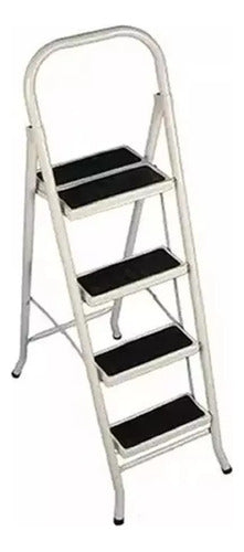 Kevin Foldable Metal Ladder 4 Steps with Anti-Slip 1